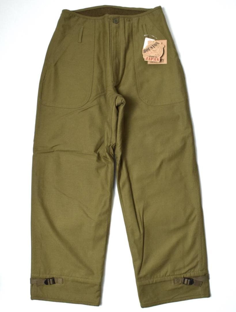 3.1万 HOUSTON ヒューストン 秋冬 起毛裏地 A-2 デッキパンツ L