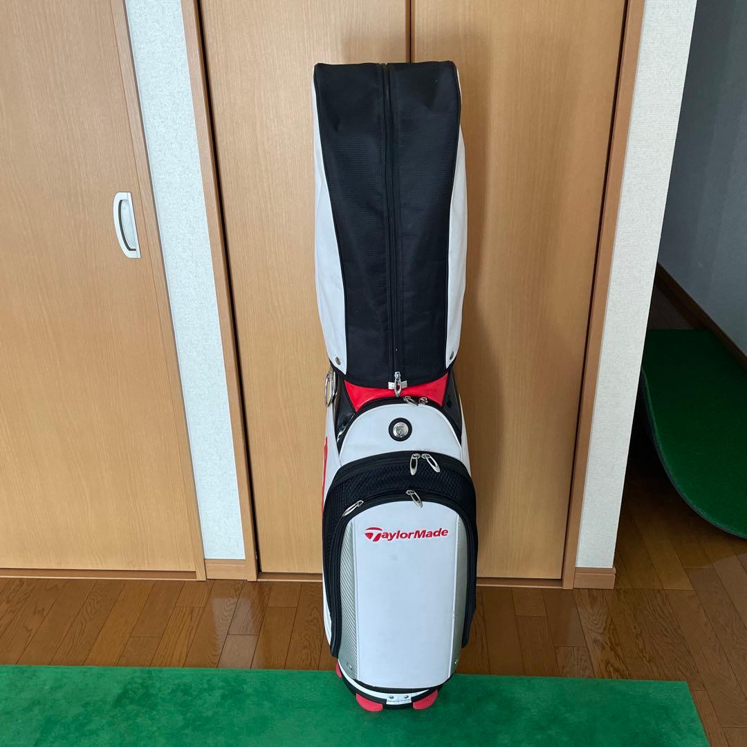 TaylorMade キャディバッグ 白/赤/黒