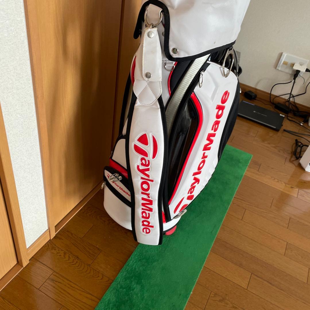 TaylorMade キャディバッグ 白/赤/黒
