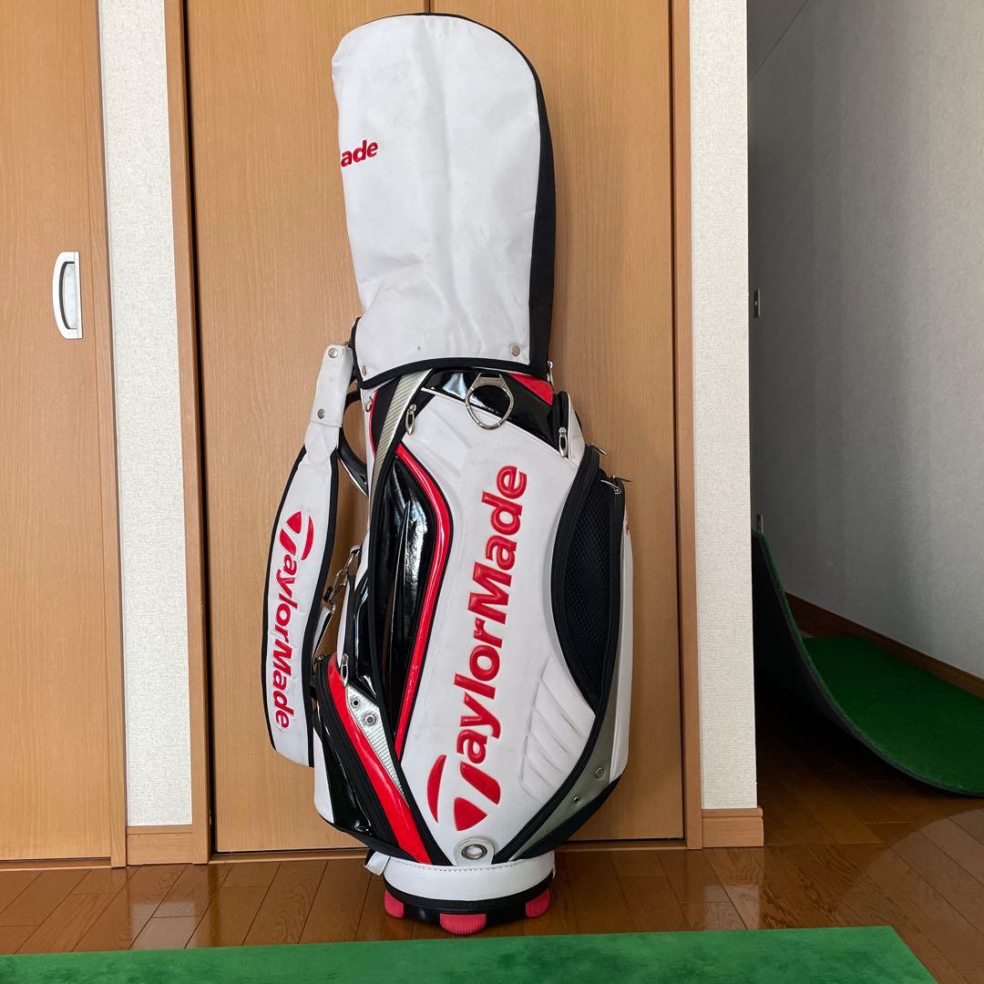 TaylorMade キャディバッグ 白/赤/黒