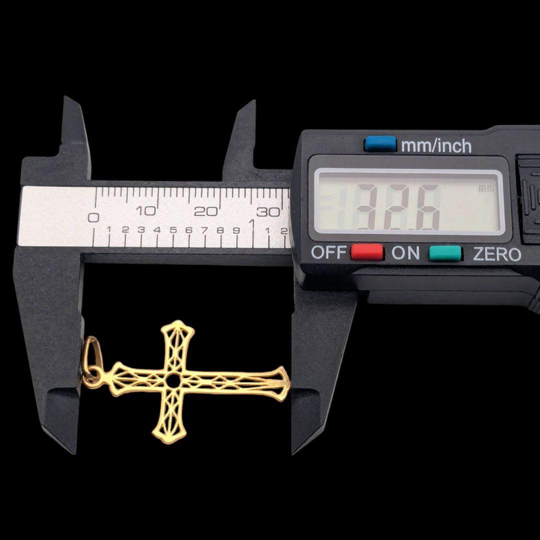 K18 クロスペンダントトップ 1.7g 750 ゴールド ネックレス