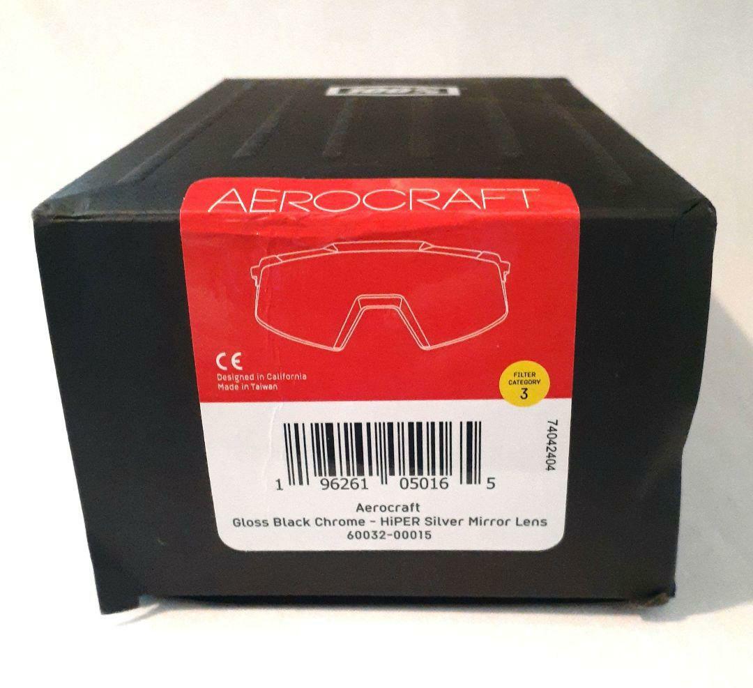 100% Aerocraft ブラック クロム ワンハンドレッド サングラス