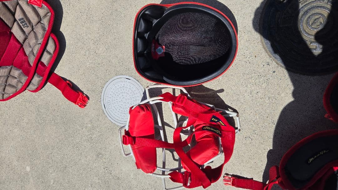 ✴即日発送可能✴Mizuno PROキャッチャー用プロテクターセット レッド