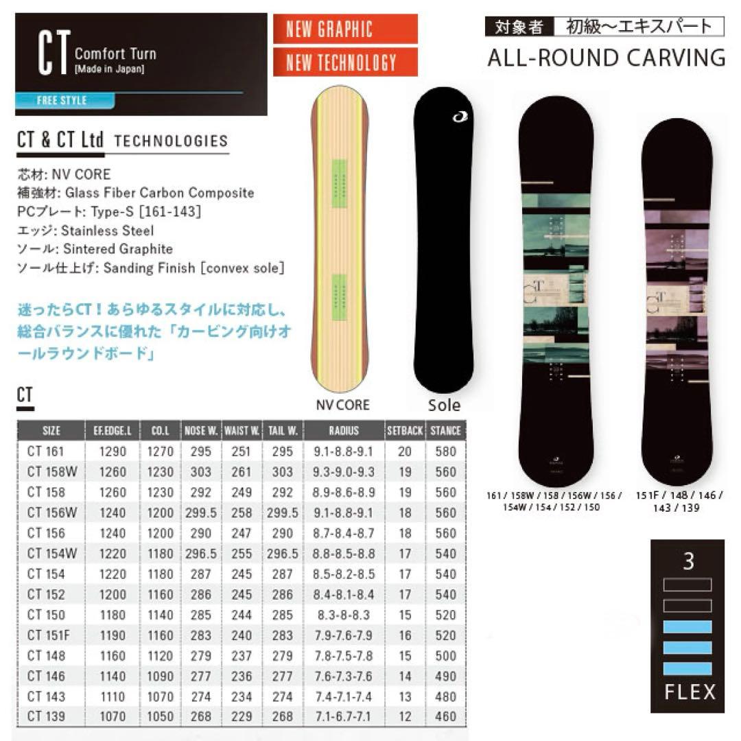 スノーボード　オガサカ　OGASAKA CT 146