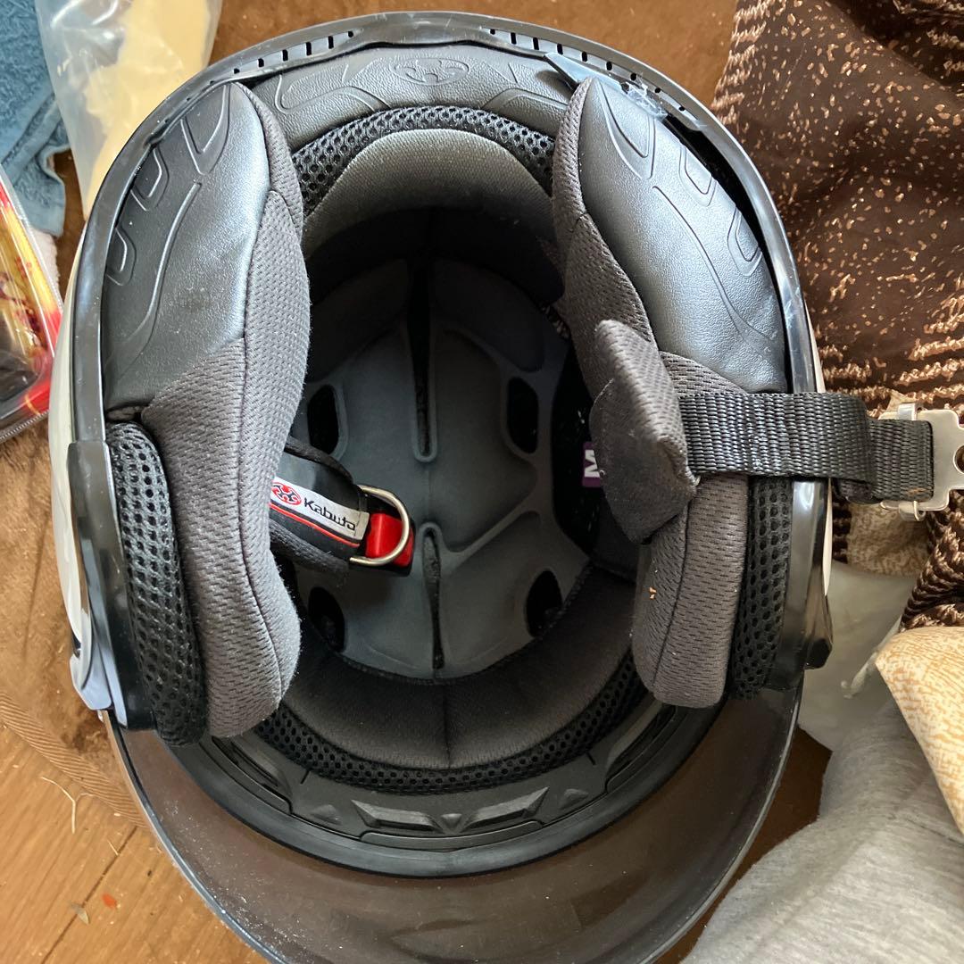 Kabuto ジェットヘルメット 赤/銀