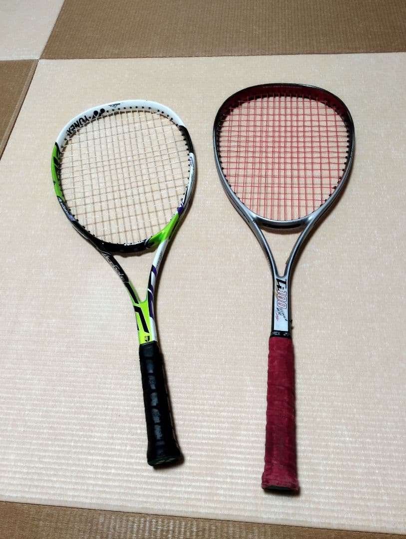 YONEXソフトテニスラケット2本　ケース付き　ACEGATE 66他