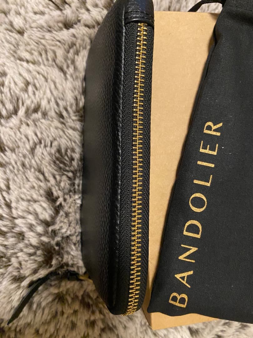 【未使用品】バンドリヤー エキスパンデッド ポーチ ブラック ゴールド
