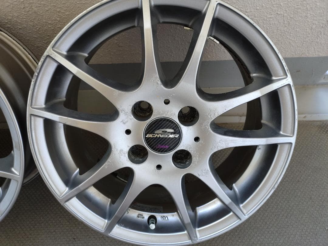 Schneider ホイール 4本 15-6.5J 100/4C +38 中古品