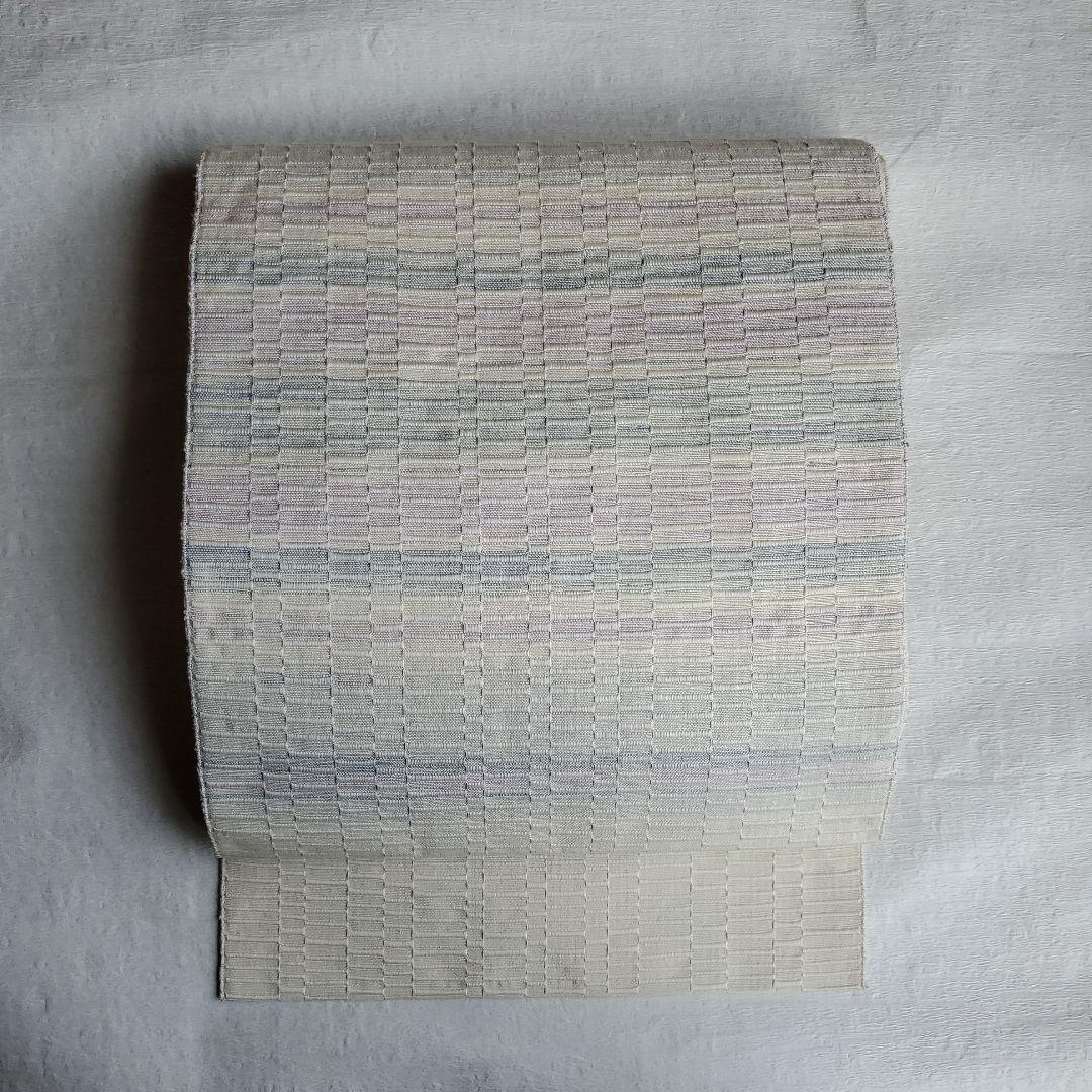 爽やかに締める　ロートン織　八寸名古屋帯