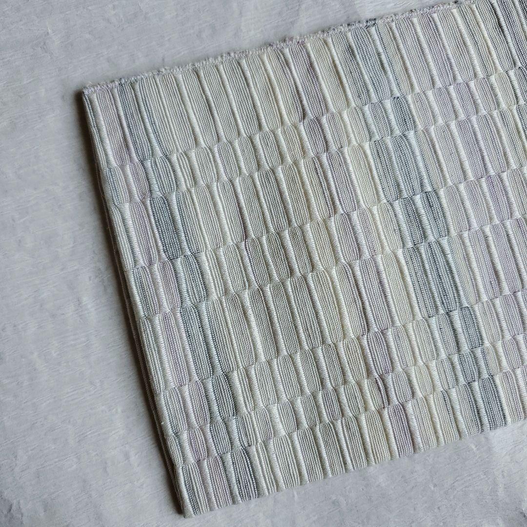 爽やかに締める　ロートン織　八寸名古屋帯