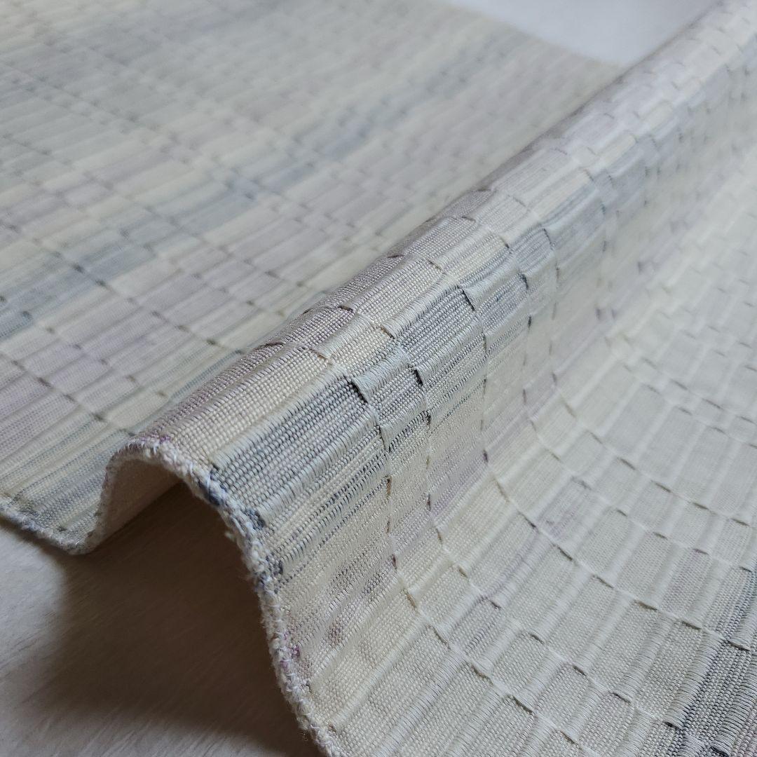 爽やかに締める　ロートン織　八寸名古屋帯