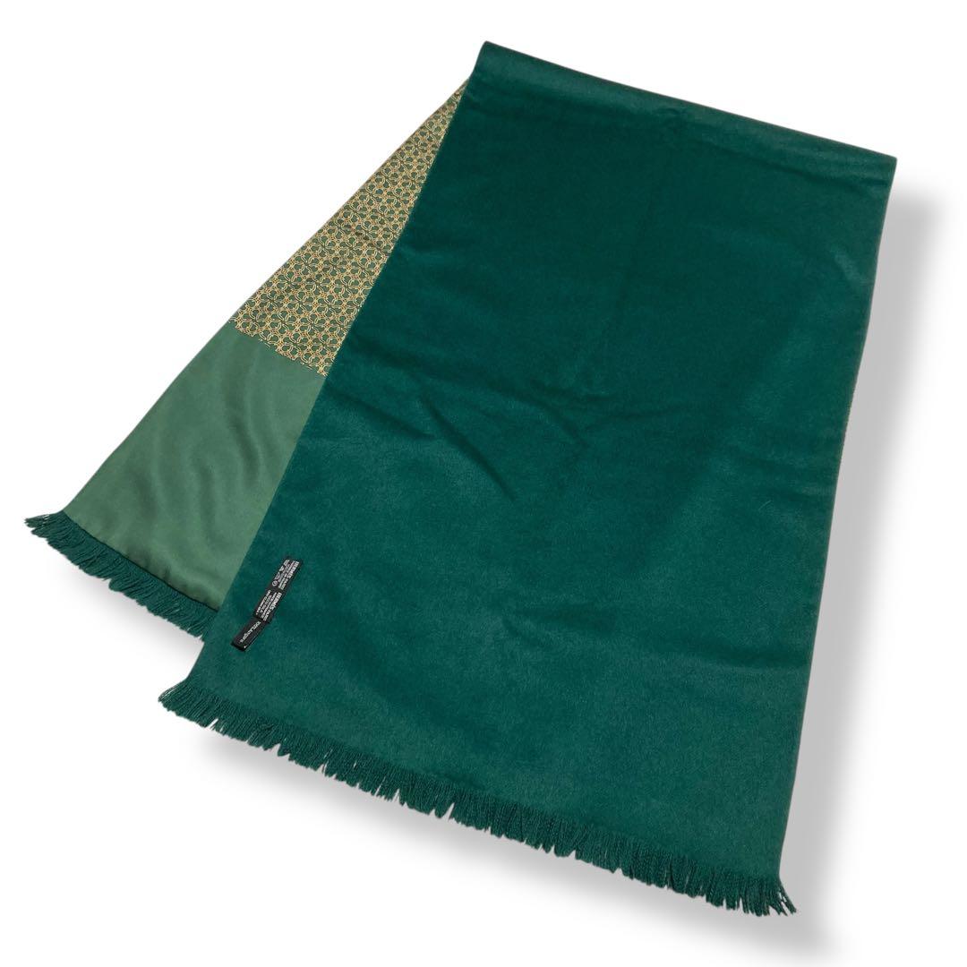 エルメス★HERMES ショール マフラー リバーシブル シルク アンゴラ 馬蹄