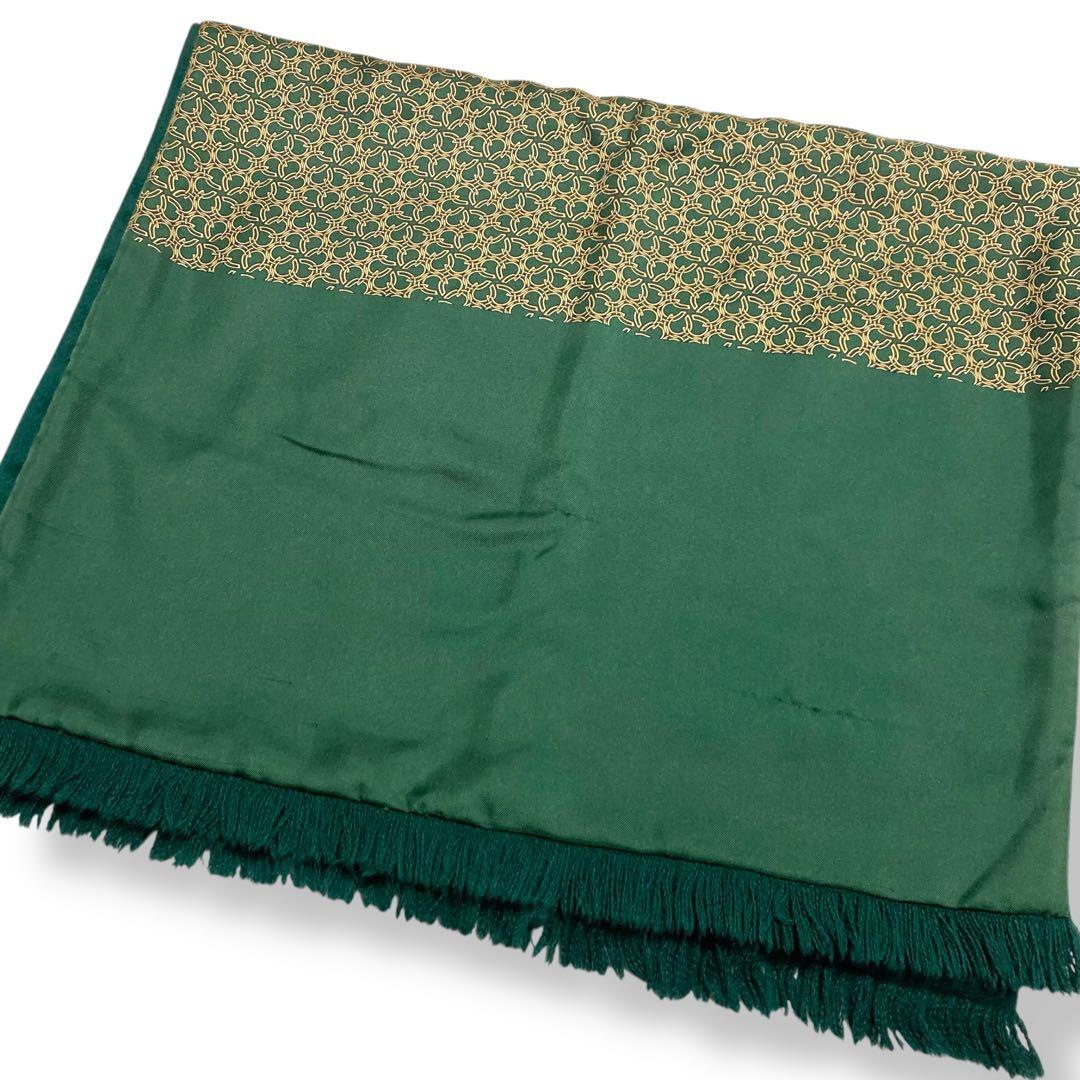 エルメス★HERMES ショール マフラー リバーシブル シルク アンゴラ 馬蹄