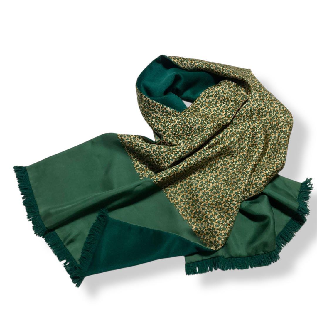 エルメス★HERMES ショール マフラー リバーシブル シルク アンゴラ 馬蹄