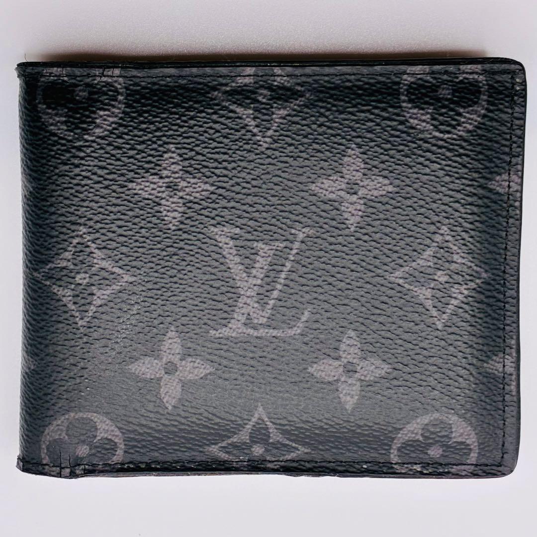 【NM】ルイヴィトン　ポルトフォイユ　マルコ　エクリプス　メンズ　財布