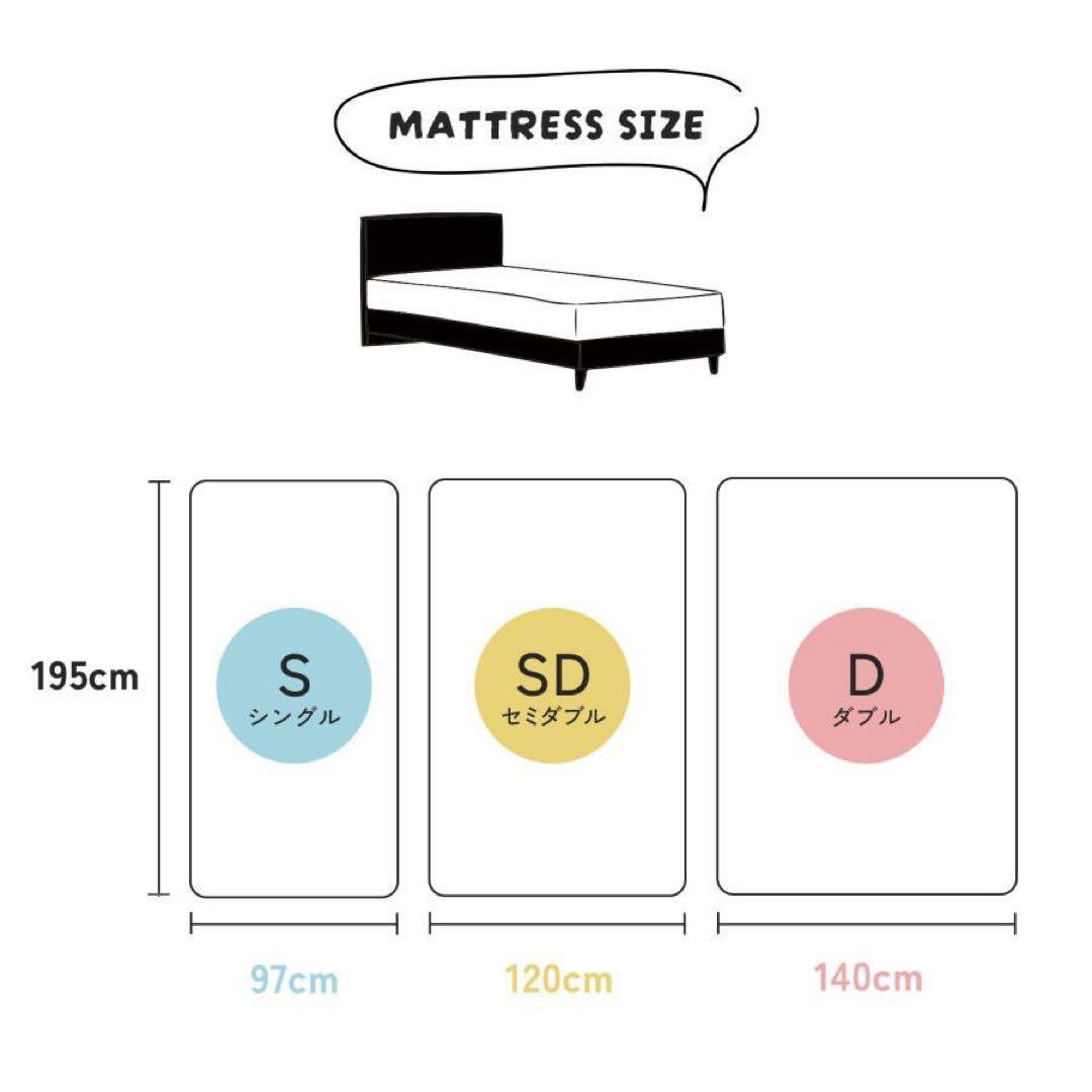 【新品】マットレス ダブル ポケットコイルマットレス 厚さ 20cm
