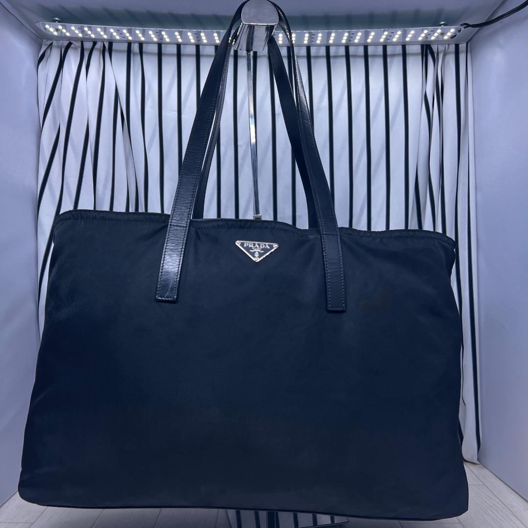 【美品】PRADA×プラダ A4収納可能トートバッグ