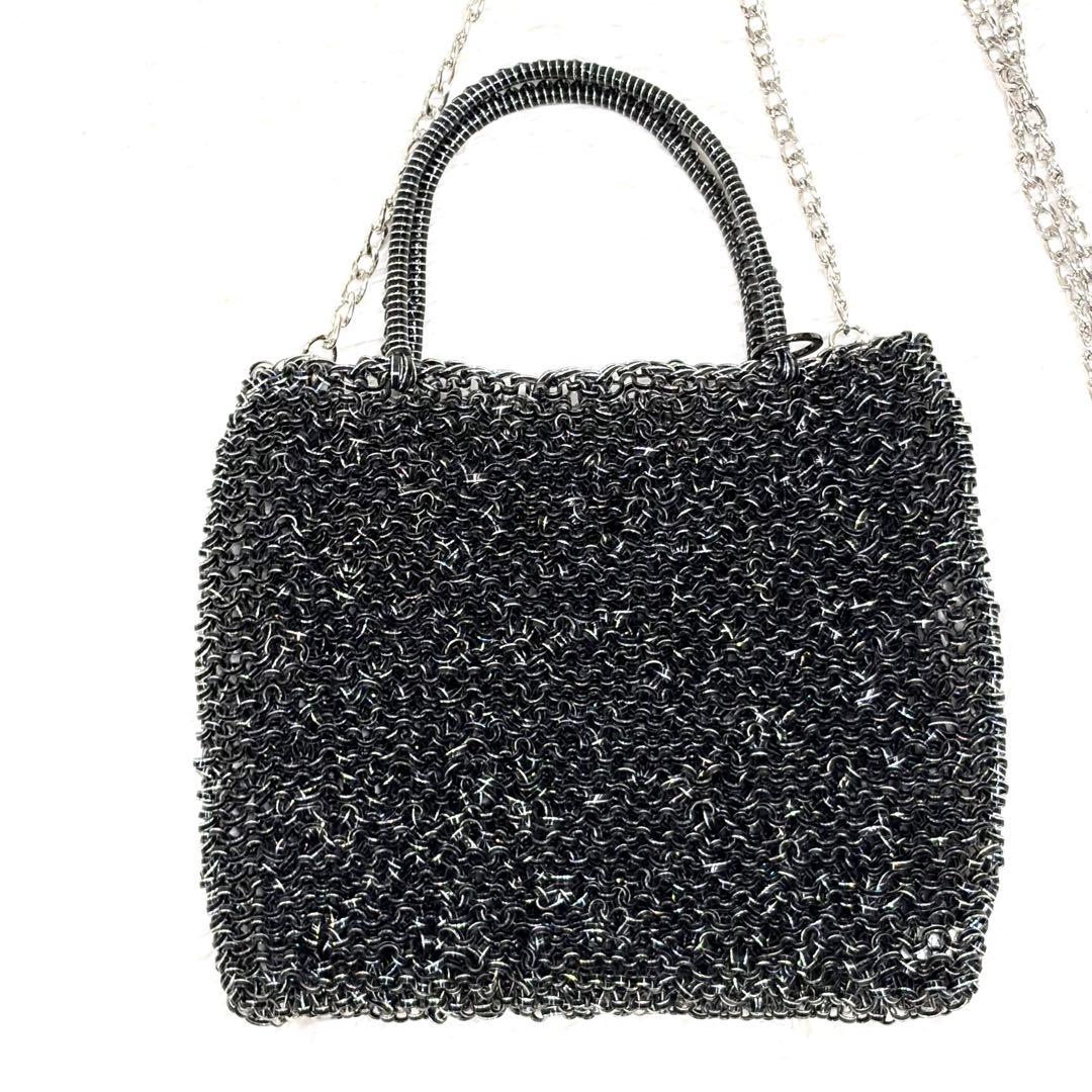 ANTEPRIMA アンテプリマ　ワイヤーバッグ　2WAY シルバーグレー