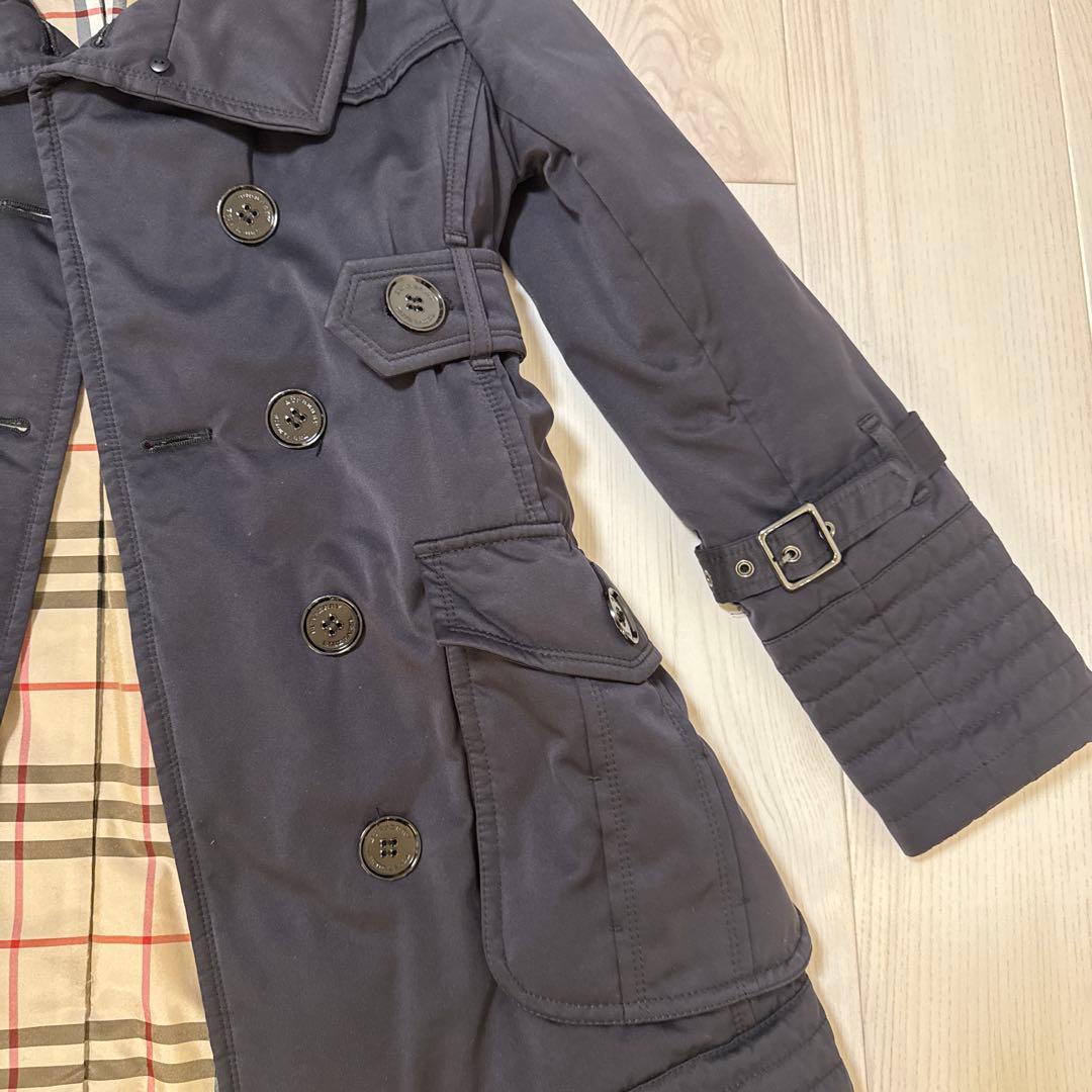 BURBERRY ネイビー コート　分厚目　バーバリー