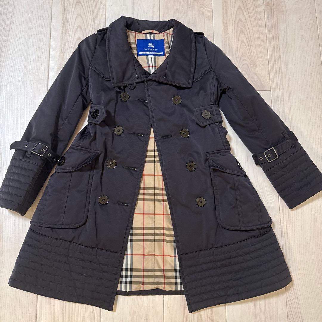 BURBERRY ネイビー コート　分厚目　バーバリー