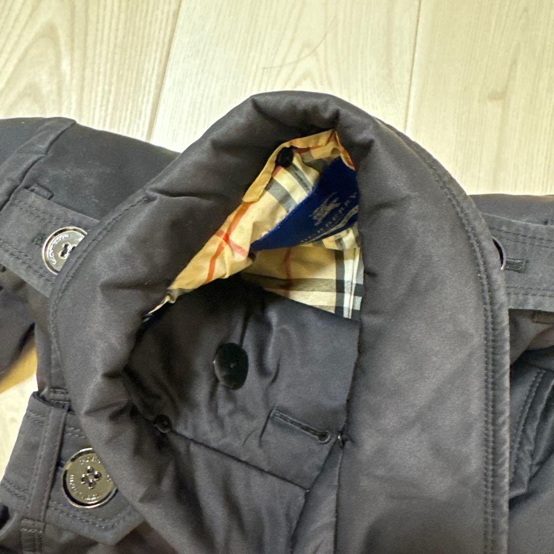 BURBERRY ネイビー コート　分厚目　バーバリー