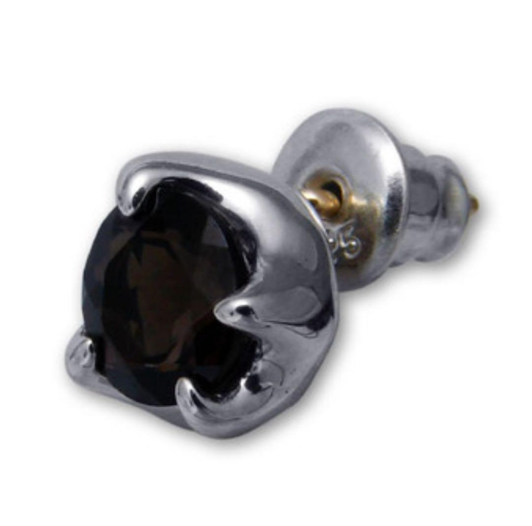 ブラッディマリーBloody Mary　ナットピアス 木の実スモーキークォーツ