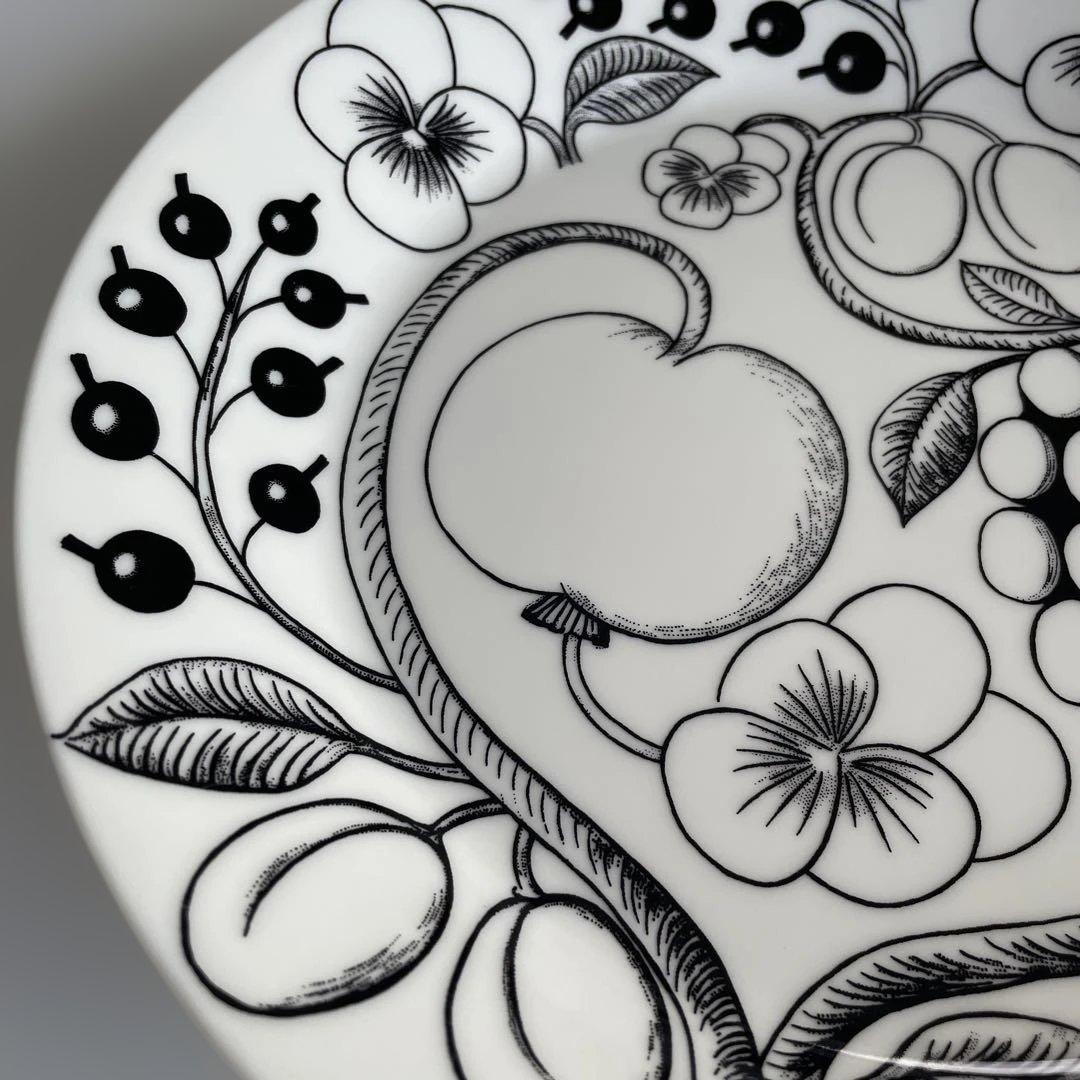 ARABIA Paratiisi ブラック26cmプレート16.5cmプレート