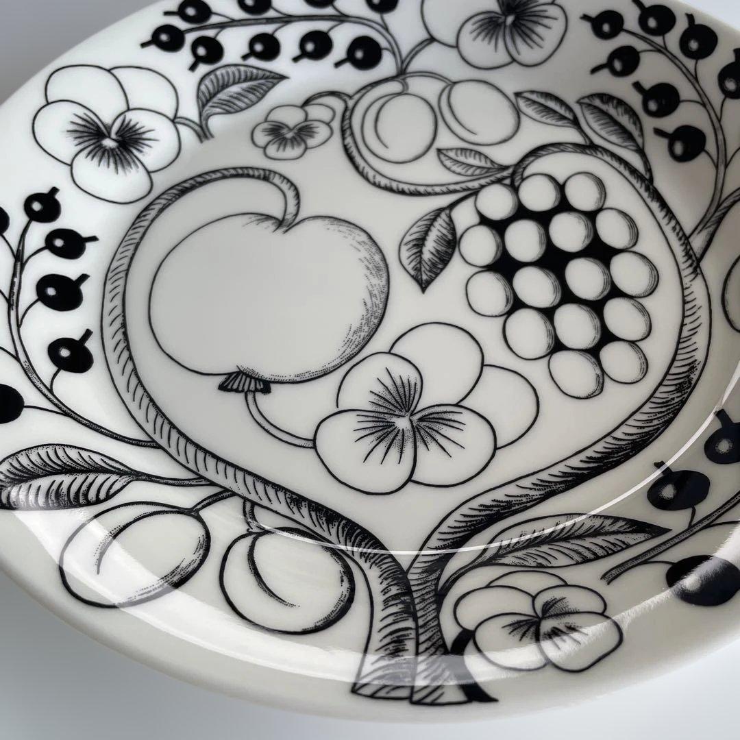 ARABIA Paratiisi ブラック26cmプレート16.5cmプレート