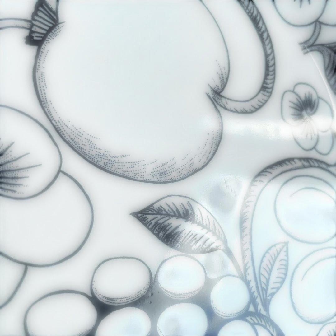 ARABIA Paratiisi ブラック26cmプレート16.5cmプレート