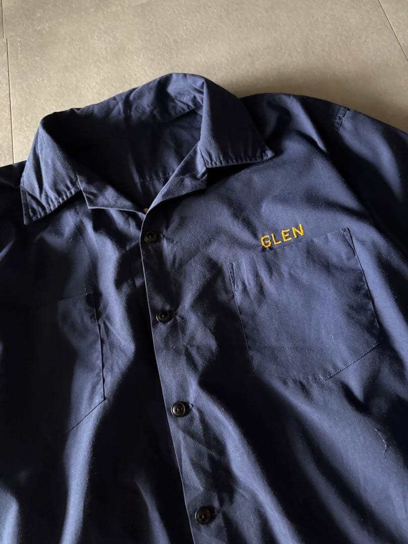 ウェア・シャツ 80's USN Guam Naval Station boring shirt