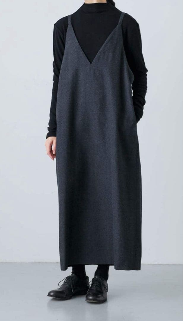 『2WAY仕様』 ウールVネックワンピース