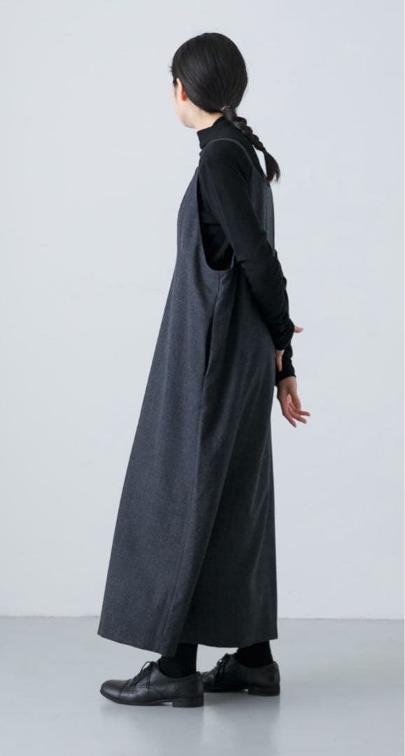 『2WAY仕様』 ウールVネックワンピース