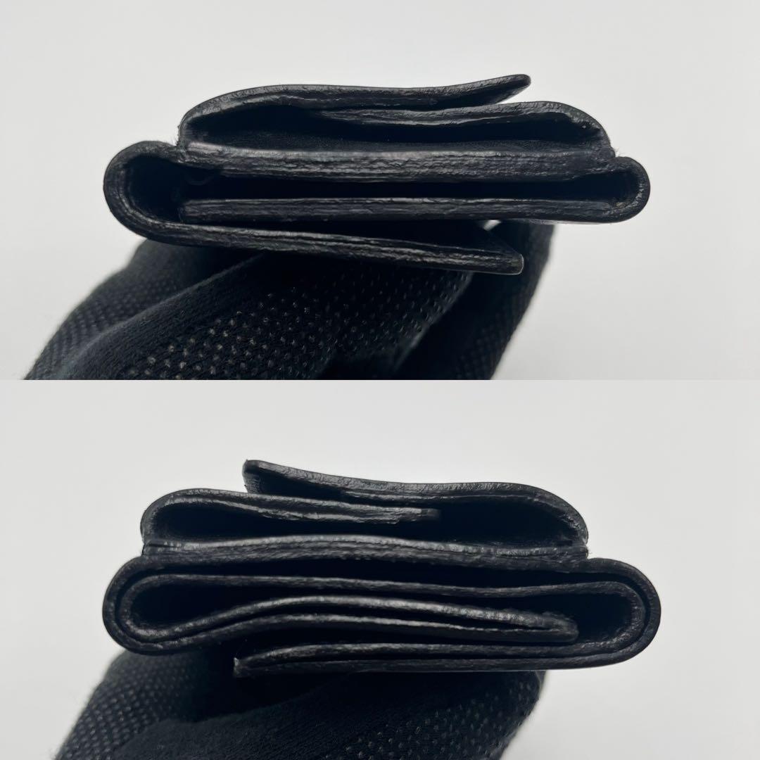 希少 イルビゾンテ 三つ折り財布 ブラック レザー