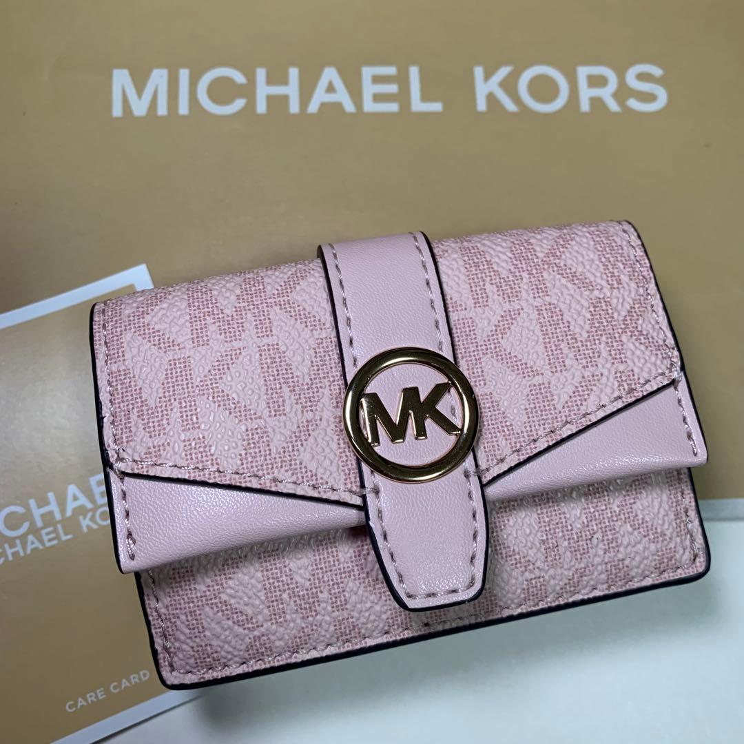 MICHAEL KORS マイケルコース 三つ折り財布　パウダーブラッシュ