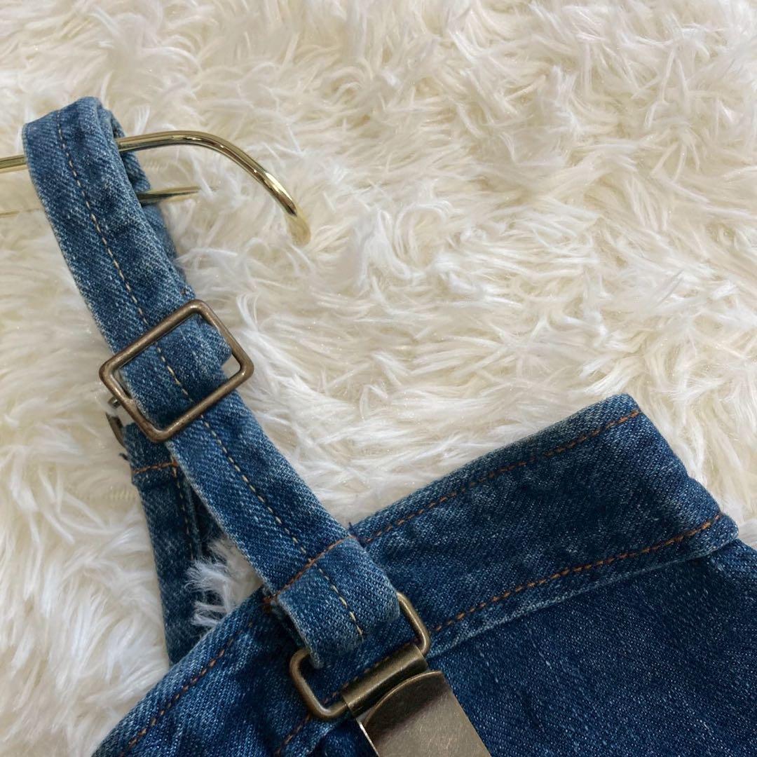 HYSTERIC GLAMOUR デニムサロペット インディゴブルー F 重ね着