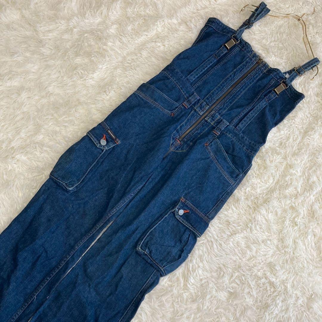 HYSTERIC GLAMOUR デニムサロペット インディゴブルー F 重ね着