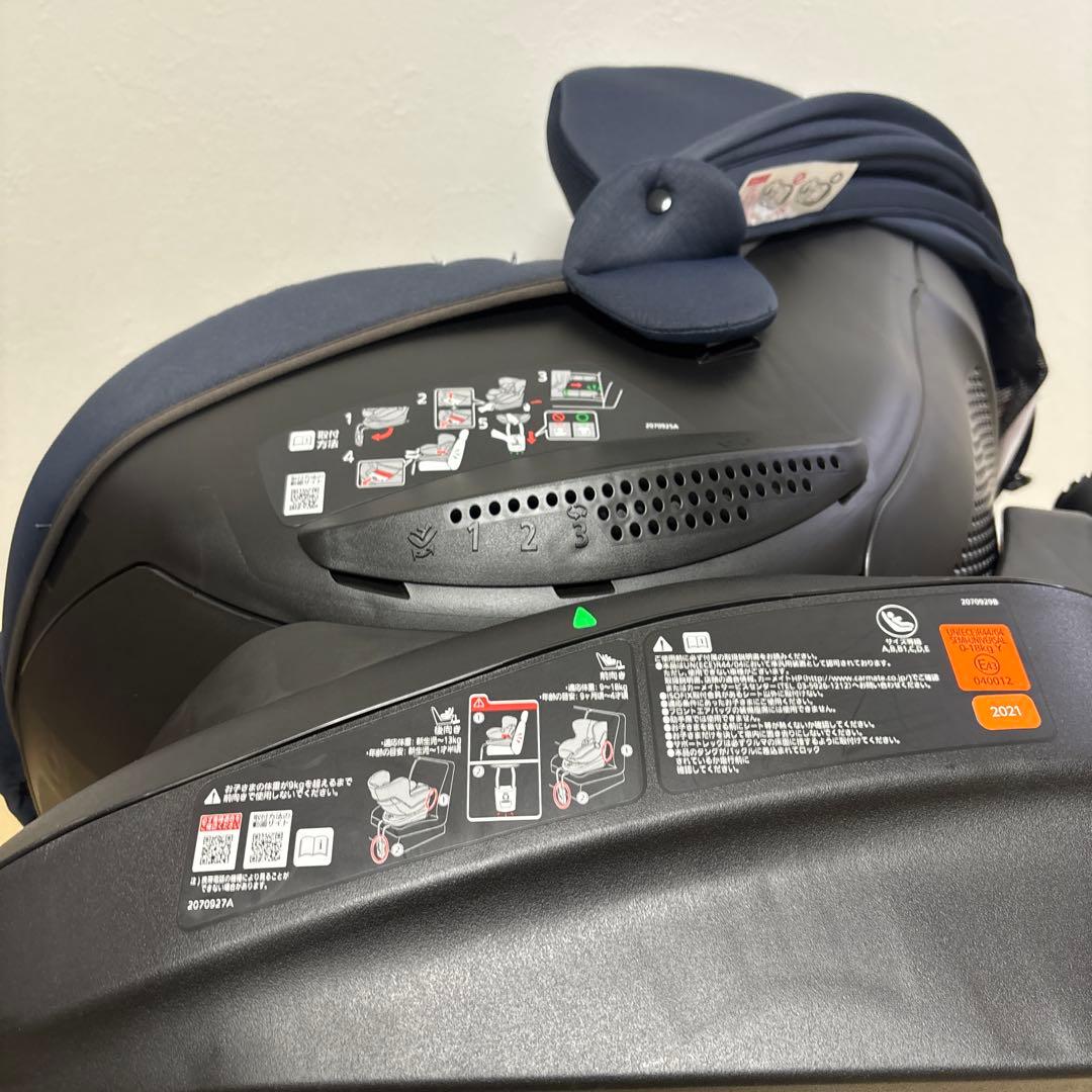 【美品 数回使用】エールベベ クルット5i グランス ISOFIX 新生児