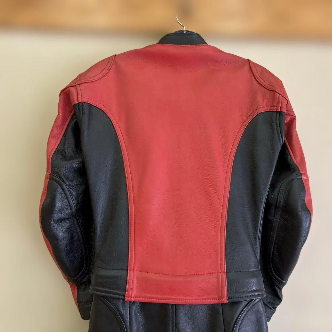 クシタニ 赤黒 セパレート本革ツナギ