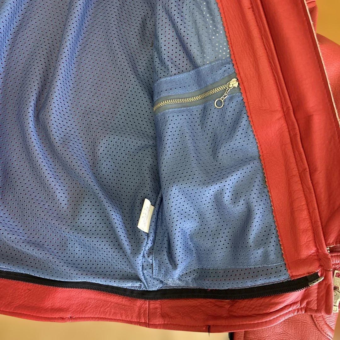 クシタニ 赤黒 セパレート本革ツナギ