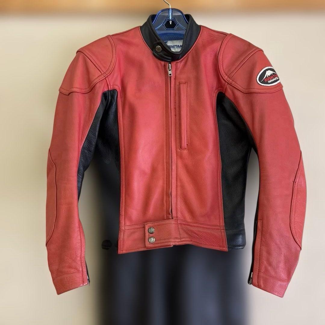 クシタニ 赤黒 セパレート本革ツナギ