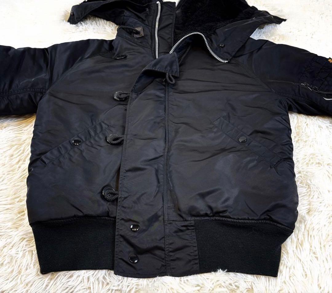 Alpha N-2B フライトジャケット　 y2k 短丈　Lサイズ ブラック