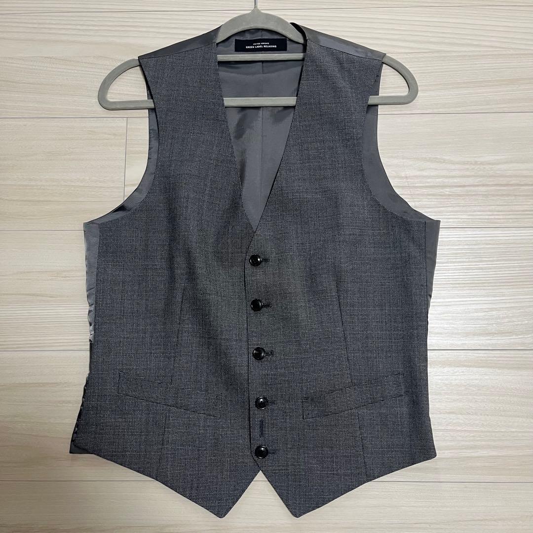 【未使用級】グリーンレーベルリラクシング カノニコ スリーピース グレー 44