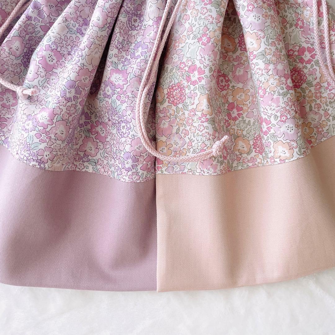 〈29〉yuuum様　リバティ ハンドメイド 入園 入学 手提げバッグ 上履き袋