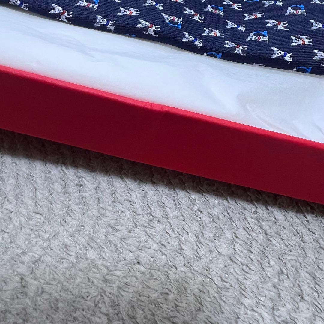 Salvatore Ferragamo フェラガモ ネクタイ 犬柄 アニマル