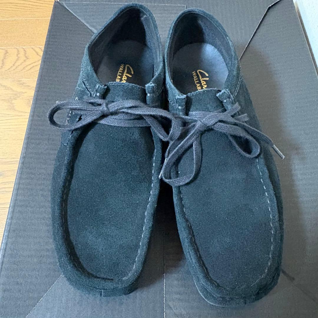 Clarks ワラビー エヴォウォータープルーフ　（ブラックスエード）