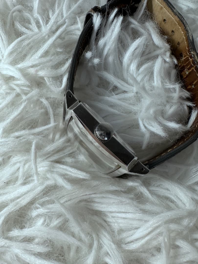 ジラールペルゴ 1950s 17石自動巻Cal.21 130 スクエア クロコ革