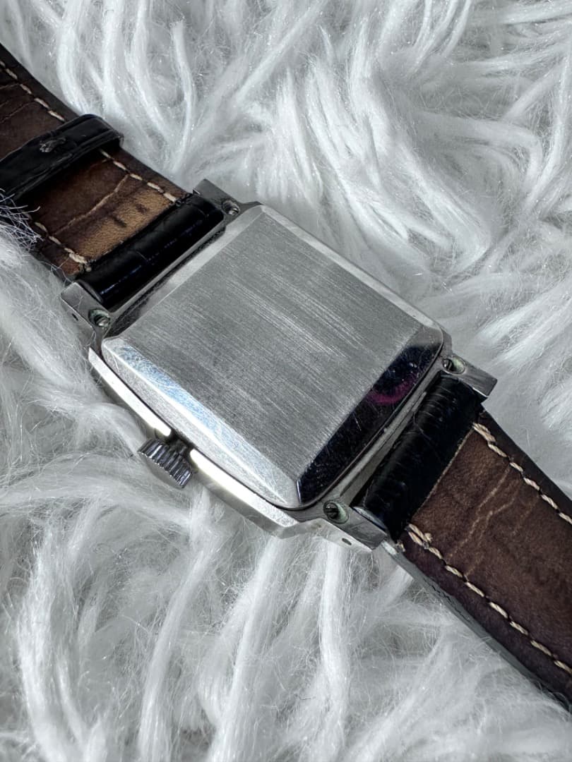 ジラールペルゴ 1950s 17石自動巻Cal.21 130 スクエア クロコ革