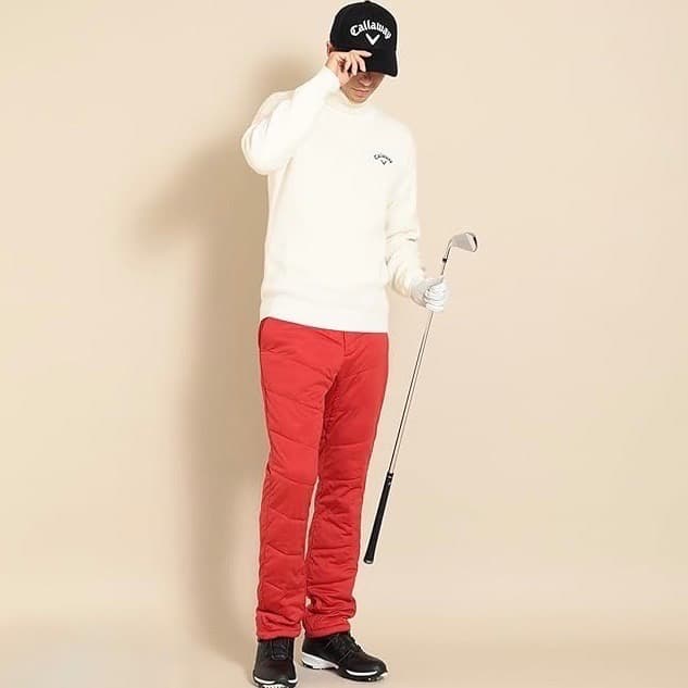 【LL】秋冬 キャロウェイ ゴルフ キルティングストレッチ 中綿パンツ