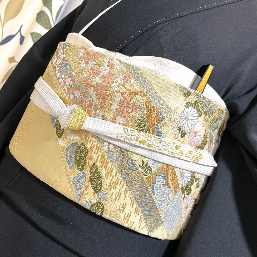 黒留袖 親族 結婚式 披露宴 母 袋帯 フルセット 袷 着物 和装 ウェディング