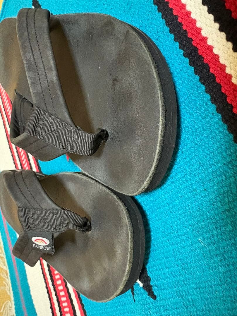 レインボーサンダル　カリフォルニア製　角張ったロゴ刻印　サンクレメンテ工場